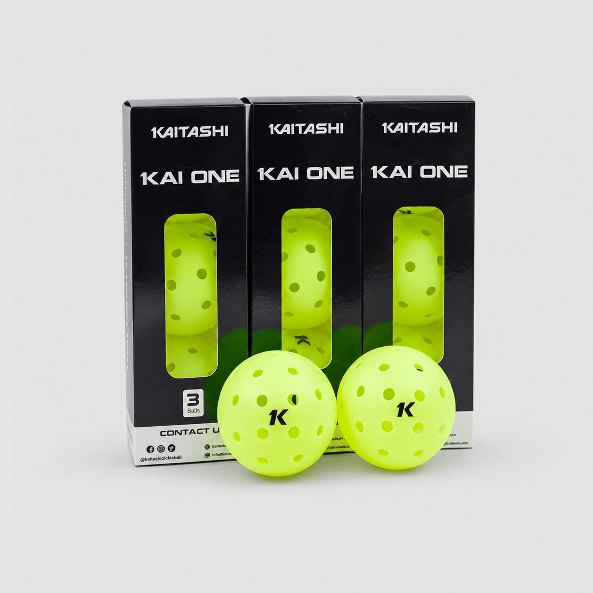 BÓNG PICKLEBALL KAITASHI KAI ONE(Hộp giấy 3 quả)