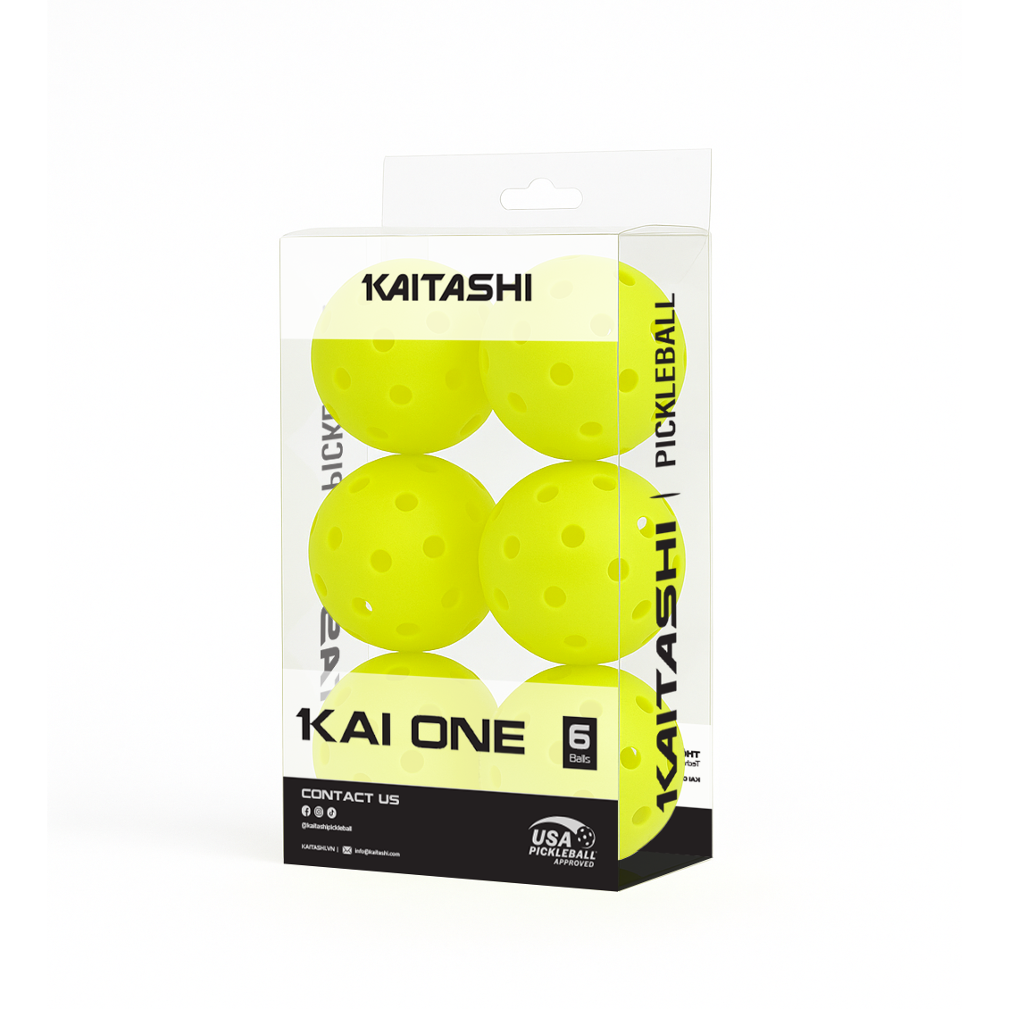 BÓNG PICKLEBALL KAITASHI KAI ONE (Hộp 6 quả)