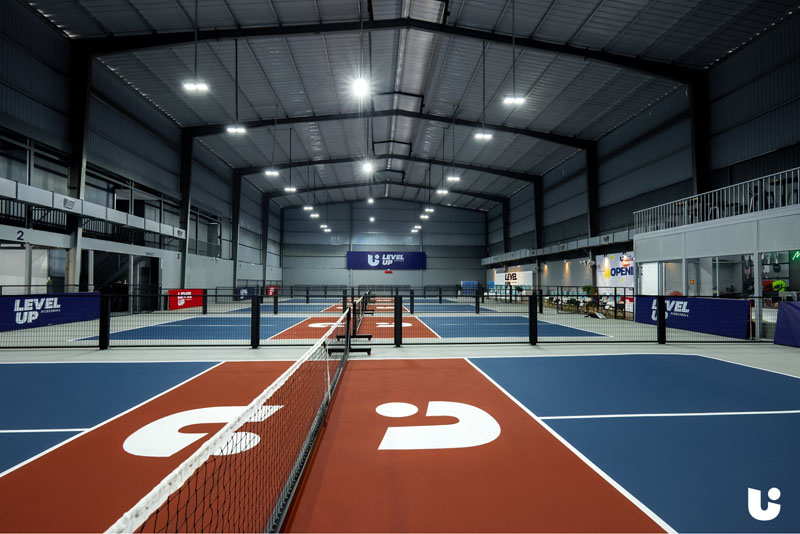 Sân Level Up rộng lớn với 5 sân tiêu chuẩn