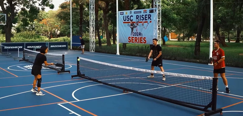 Sân pickleball Saigon USC Thạnh Mỹ Lợi với chất lượng sân bãi tiêu chuẩn