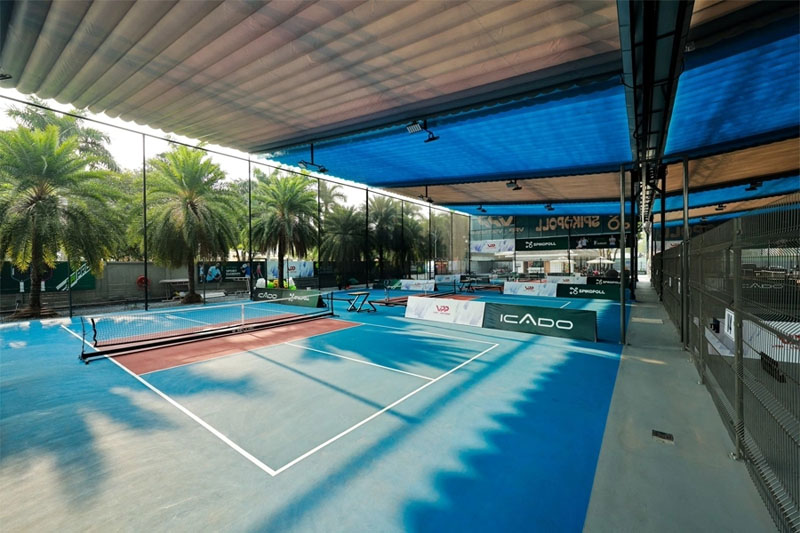 Sân pickleball Saigon VPP sở hữu mặt sân tiêu chuẩn