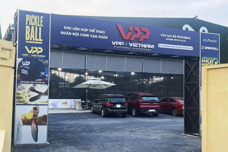 Cổng vào sân pickleball Saigon VPP