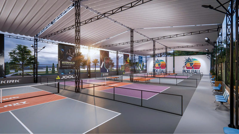 Thiết kế sân pickleball cần quan tâm đến nhiều yếu tố