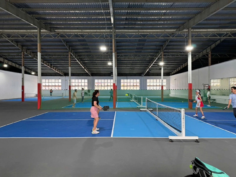 Sân pickleball 3 BOIZ với quy mô lên đến 18 sân trong và ngoài trời