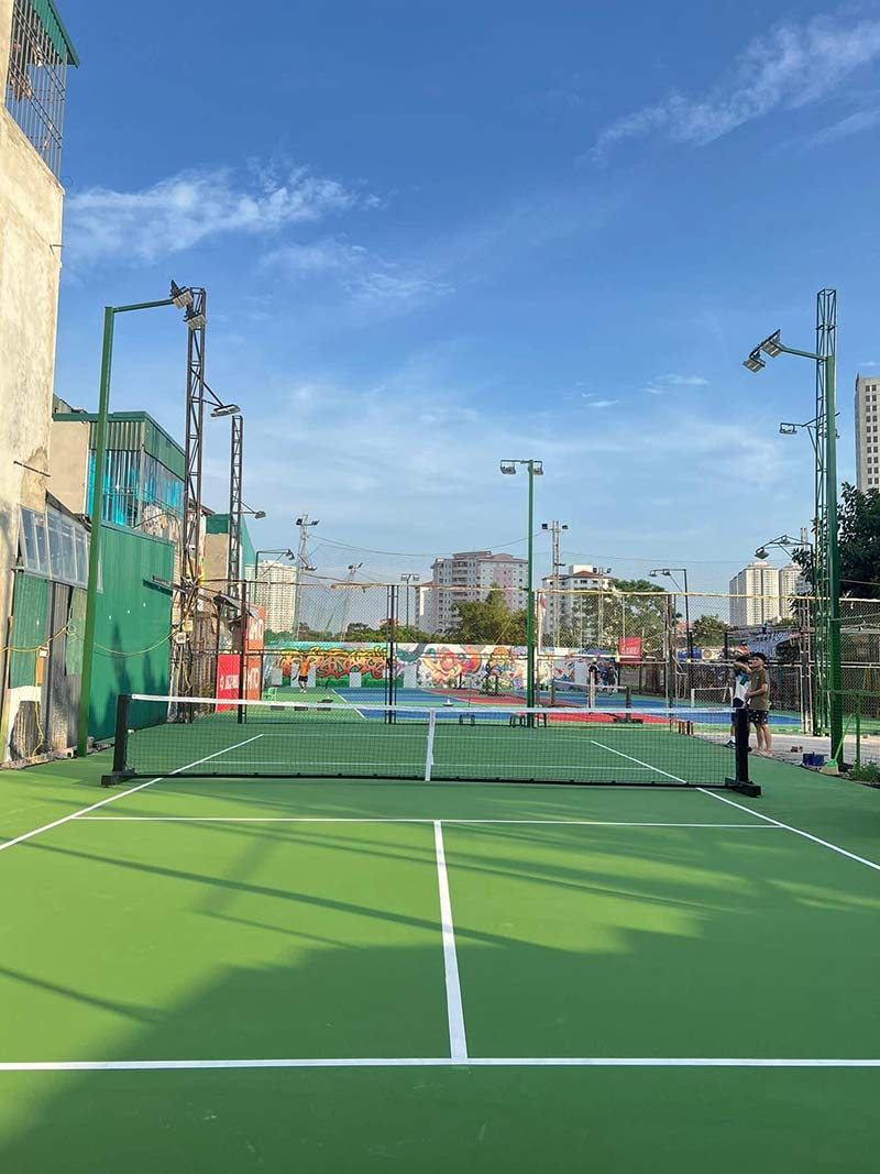 Kiểm tra, nghiệm thu trước khi bàn giao hoàn thiện xây dựng sân picklebball