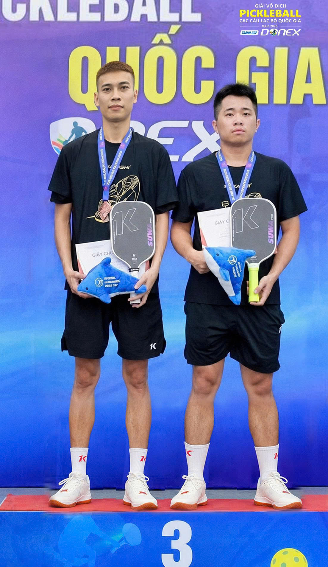 Nguyễn Đức Tuân / Nguyễn Hùng Anh giành Hạng Ba Giải Pickleball Các Câu lạc bộ Quốc gia
