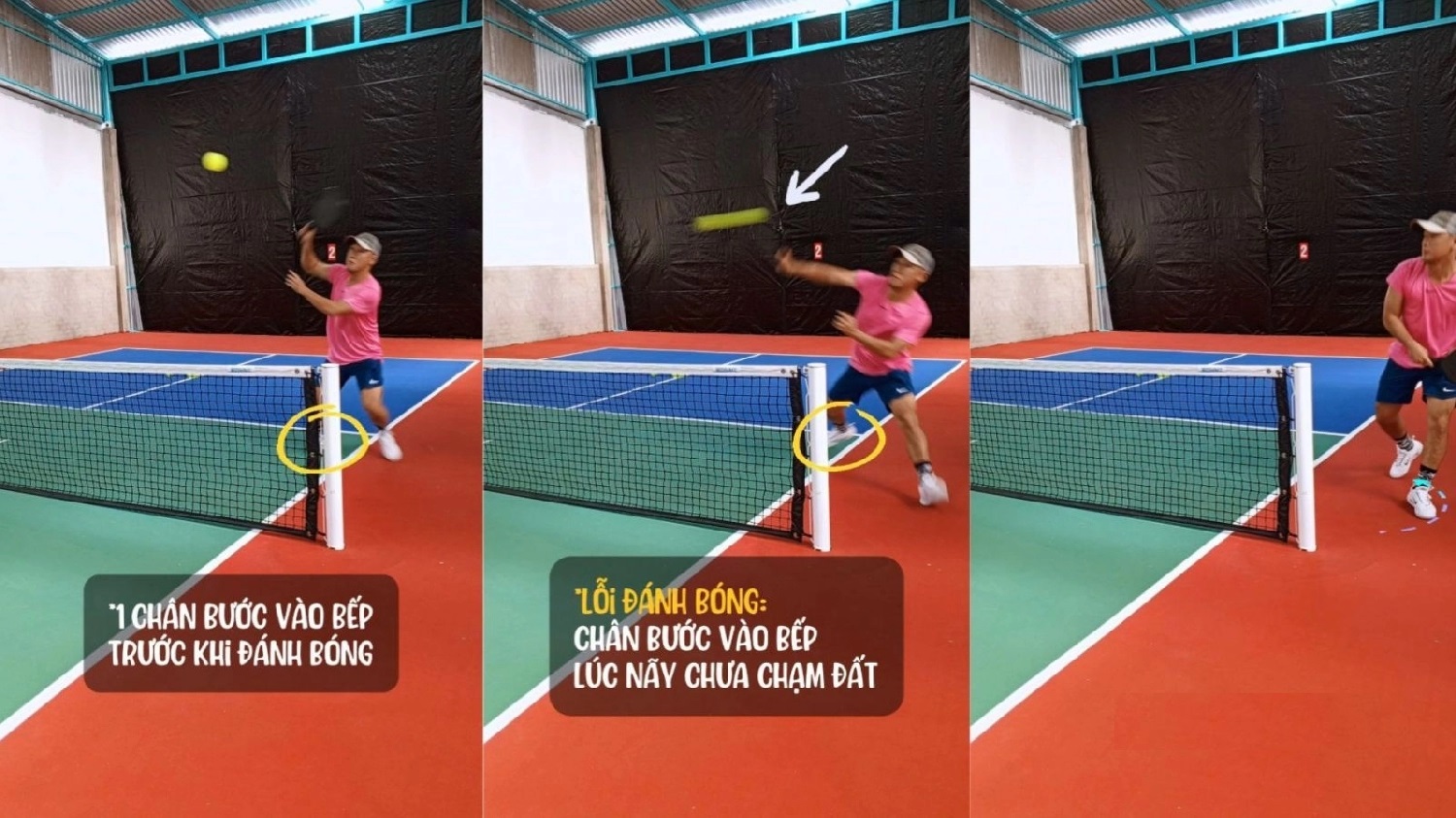 Lỗi phạm quy trọng pickleball